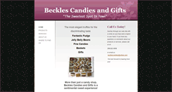 Desktop Screenshot of becklescandiesandgifts.com